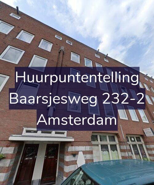 Foto gevel Huurpuntentelling voor Baarsjesweg 232-2, Amsterdam