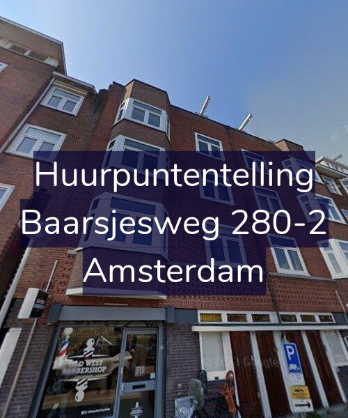 Foto gevel Huurpuntentelling voor Baarsjesweg 280-2, Amsterdam