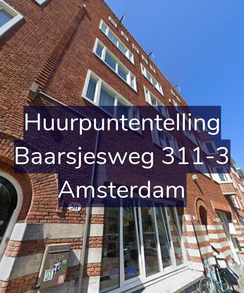 Foto gevel Huurpuntentelling voor Baarsjesweg 311-3, Amsterdam