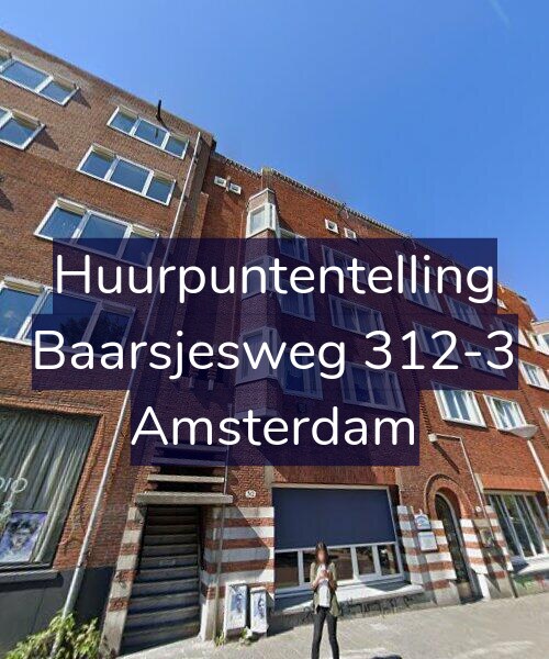 Foto gevel Huurpuntentelling voor Baarsjesweg 312-3, Amsterdam