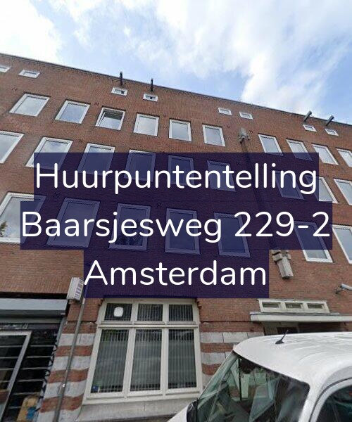 Foto gevel Huurpuntentelling voor Baarsjesweg 229-2, Amsterdam