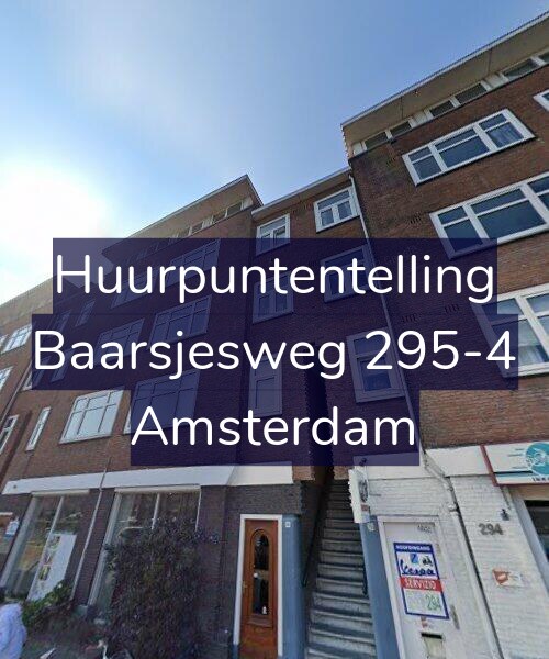 Foto gevel Huurpuntentelling voor Baarsjesweg 295-4, Amsterdam