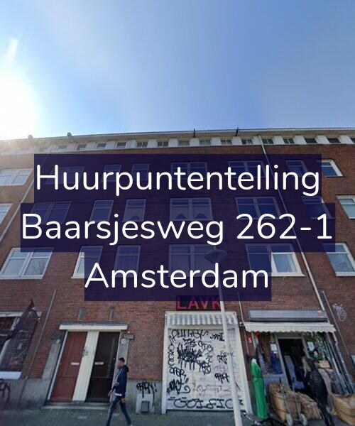 Foto gevel Huurpuntentelling voor Baarsjesweg 262-1, Amsterdam