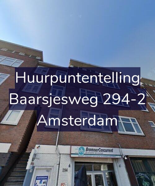 Foto gevel Huurpuntentelling voor Baarsjesweg 294-2, Amsterdam
