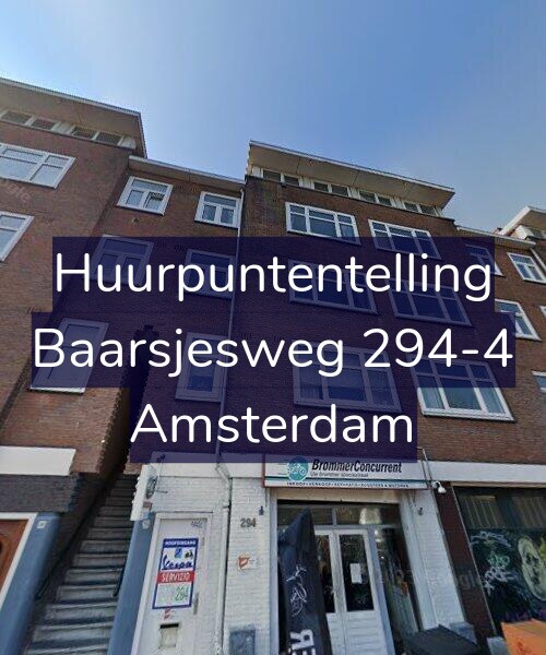 Foto gevel Huurpuntentelling voor Baarsjesweg 294-4, Amsterdam