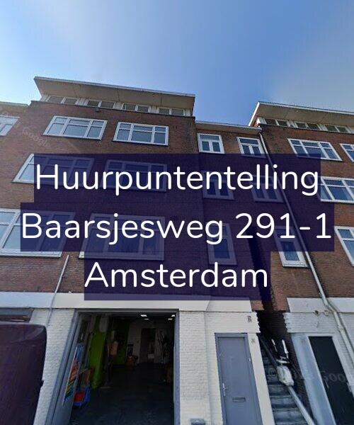 Foto gevel Huurpuntentelling voor Baarsjesweg 291-1, Amsterdam