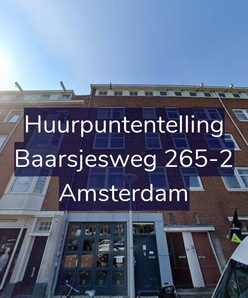 Foto gevel Huurpuntentelling voor Baarsjesweg 265-2, Amsterdam