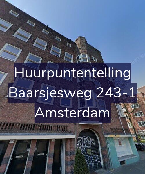 Foto gevel Huurpuntentelling voor Baarsjesweg 243-1, Amsterdam