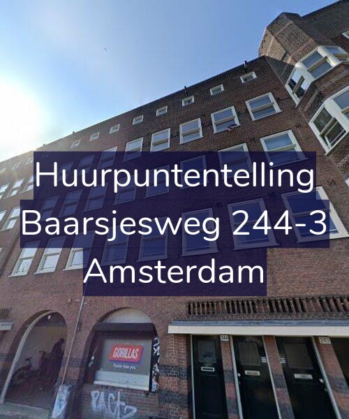 Foto gevel Huurpuntentelling voor Baarsjesweg 244-3, Amsterdam