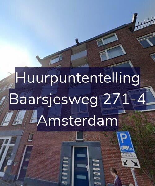 Foto gevel Huurpuntentelling voor Baarsjesweg 271-4, Amsterdam