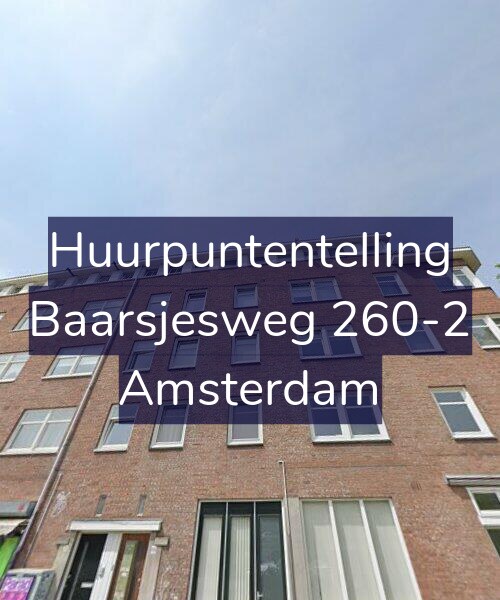 Foto gevel Huurpuntentelling voor Baarsjesweg 260-2, Amsterdam
