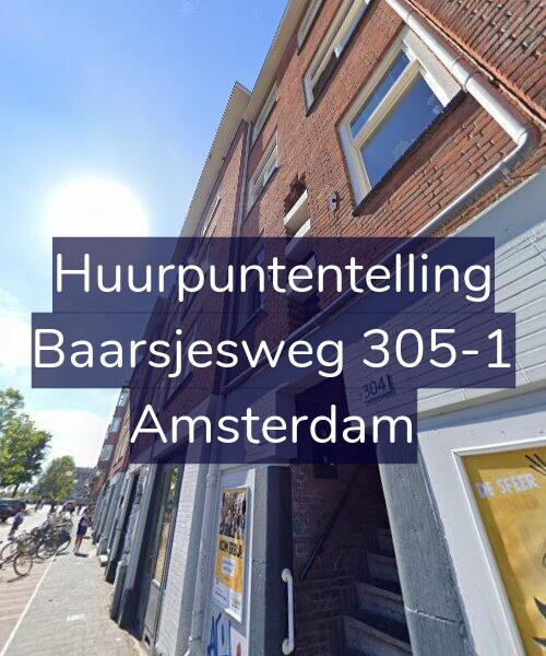 Foto gevel Huurpuntentelling voor Baarsjesweg 305-1, Amsterdam