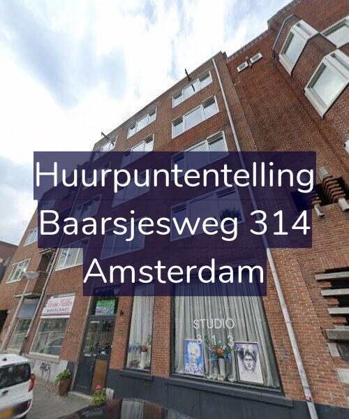 Foto gevel Huurpuntentelling voor Baarsjesweg 314, Amsterdam