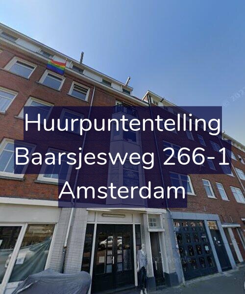 Foto gevel Huurpuntentelling voor Baarsjesweg 266-1, Amsterdam