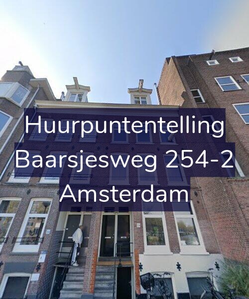 Foto gevel Huurpuntentelling voor Baarsjesweg 254-2, Amsterdam