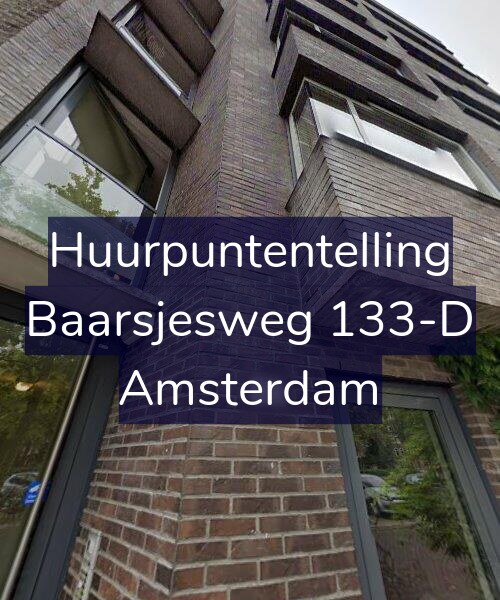 Foto gevel Huurpuntentelling voor Baarsjesweg 133-D, Amsterdam