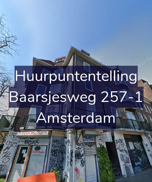 Foto gevel Huurpuntentelling voor Baarsjesweg 257-1, Amsterdam