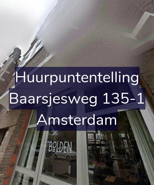 Foto gevel Huurpuntentelling voor Baarsjesweg 135-1, Amsterdam
