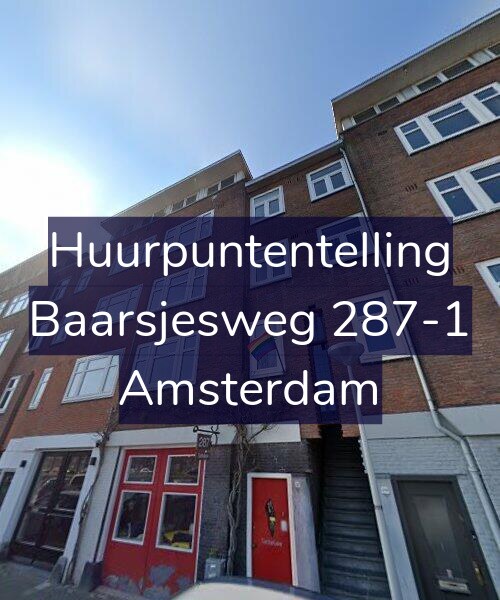 Foto gevel Huurpuntentelling voor Baarsjesweg 287-1, Amsterdam