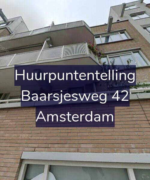 Foto gevel Huurpuntentelling voor Baarsjesweg 42, Amsterdam