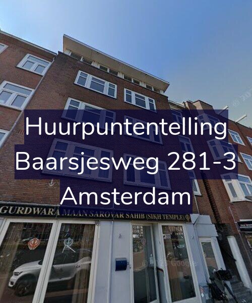 Foto gevel Huurpuntentelling voor Baarsjesweg 281-3, Amsterdam