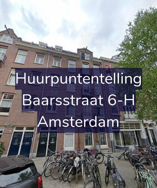 Foto gevel Huurpuntentelling voor Baarsstraat 6-H, Amsterdam