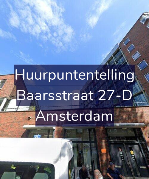 Foto gevel Huurpuntentelling voor Baarsstraat 27-D, Amsterdam