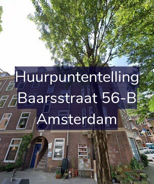 Foto gevel Huurpuntentelling voor Baarsstraat 56-B, Amsterdam