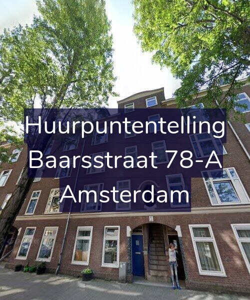 Foto gevel Huurpuntentelling voor Baarsstraat 78-A, Amsterdam