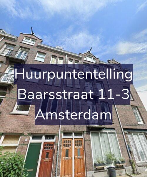 Foto gevel Huurpuntentelling voor Baarsstraat 11-3, Amsterdam