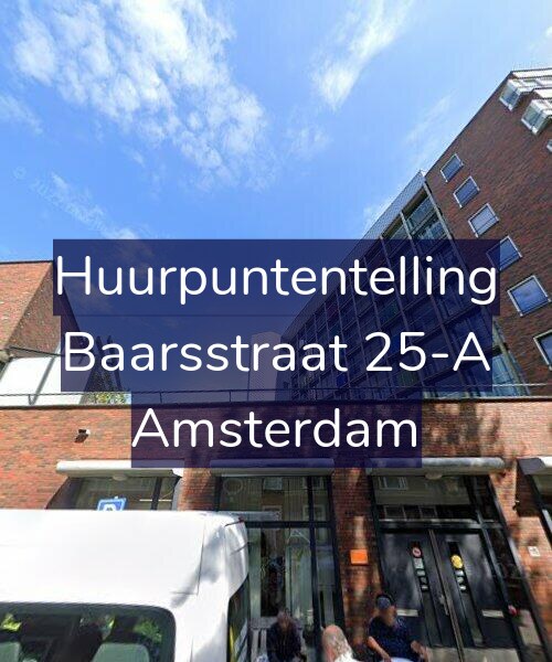 Foto gevel Huurpuntentelling voor Baarsstraat 25-A, Amsterdam