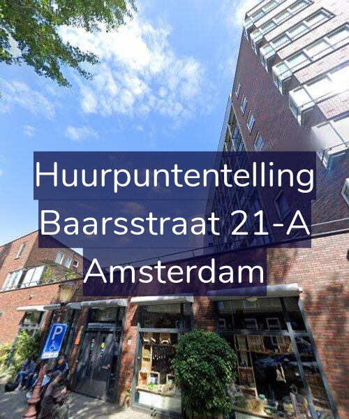 Foto gevel Huurpuntentelling voor Baarsstraat 21-A, Amsterdam