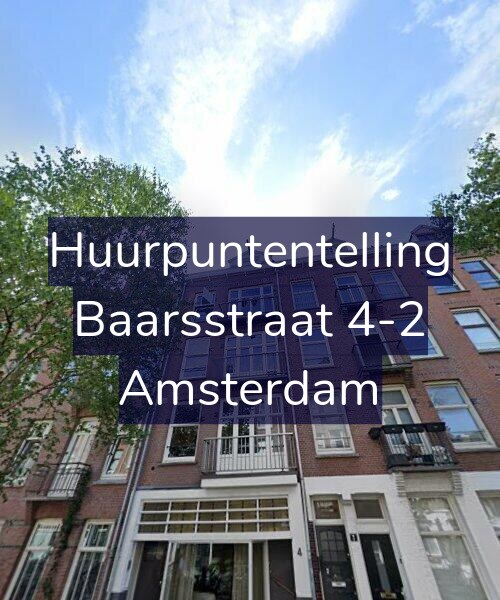 Foto gevel Huurpuntentelling voor Baarsstraat 4-2, Amsterdam