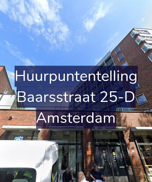 Foto gevel Huurpuntentelling voor Baarsstraat 25-D, Amsterdam