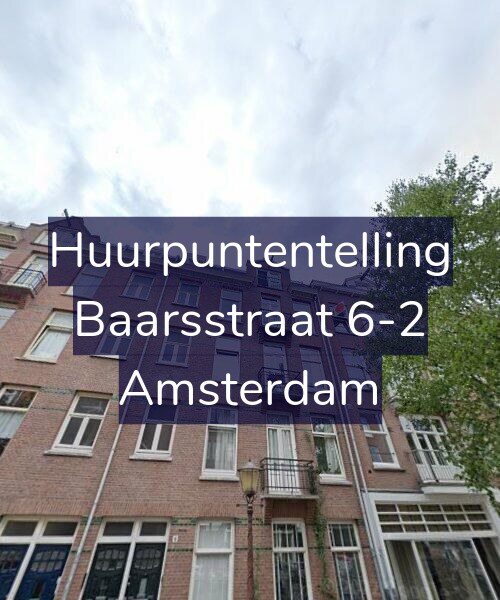 Foto gevel Huurpuntentelling voor Baarsstraat 6-2, Amsterdam