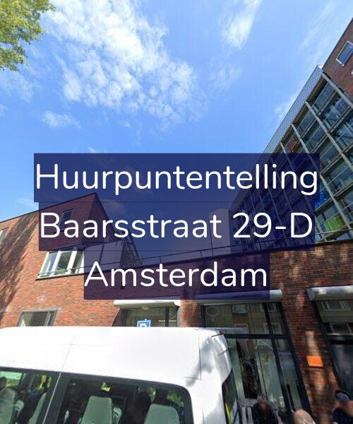Foto gevel Huurpuntentelling voor Baarsstraat 29-D, Amsterdam
