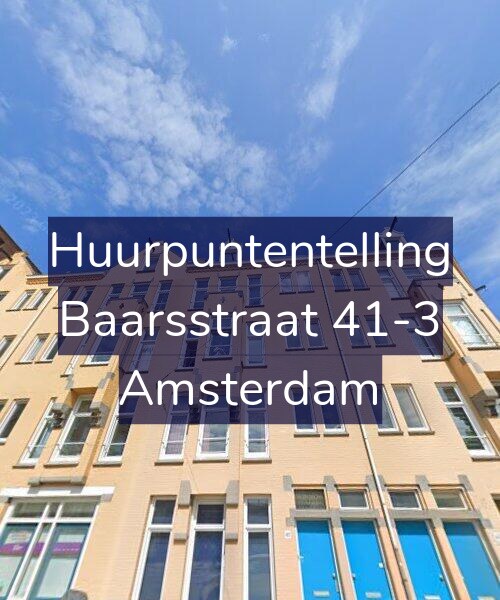 Foto gevel Huurpuntentelling voor Baarsstraat 41-3, Amsterdam