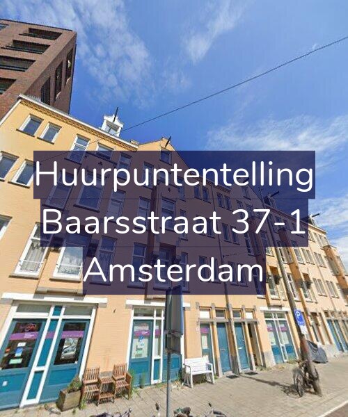 Foto gevel Huurpuntentelling voor Baarsstraat 37-1, Amsterdam