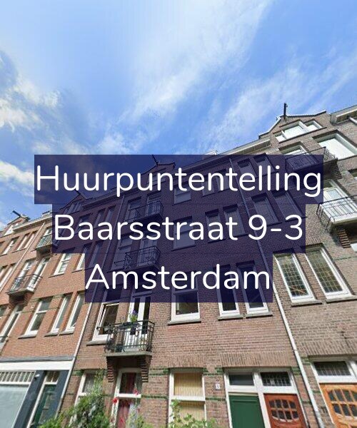 Foto gevel Huurpuntentelling voor Baarsstraat 9-3, Amsterdam