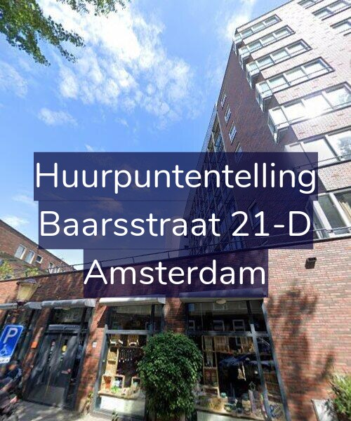 Foto gevel Huurpuntentelling voor Baarsstraat 21-D, Amsterdam
