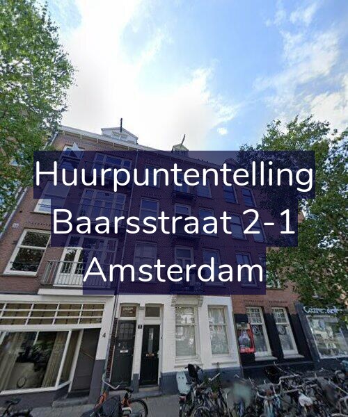 Foto gevel Huurpuntentelling voor Baarsstraat 2-1, Amsterdam