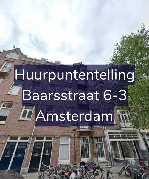 Foto gevel Huurpuntentelling voor Baarsstraat 6-3, Amsterdam