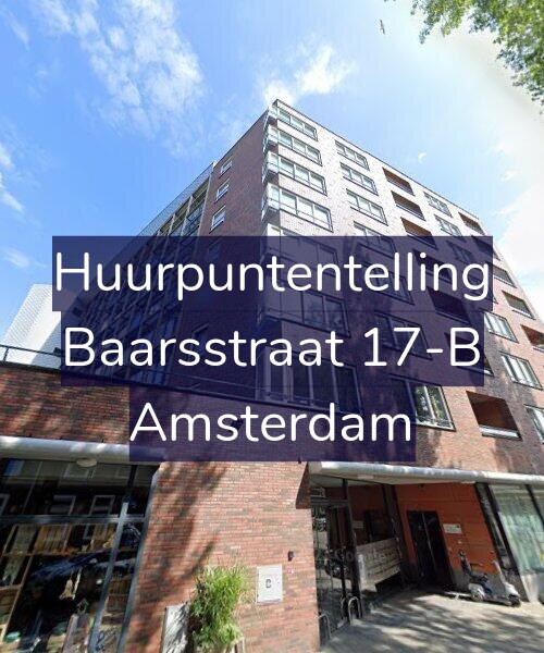 Foto gevel Huurpuntentelling voor Baarsstraat 17-B, Amsterdam