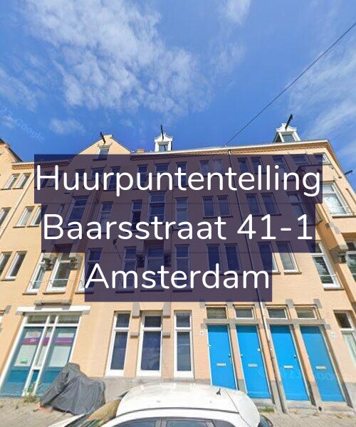 Foto gevel Huurpuntentelling voor Baarsstraat 41-1, Amsterdam