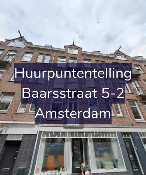 Foto gevel Huurpuntentelling voor Baarsstraat 5-2, Amsterdam