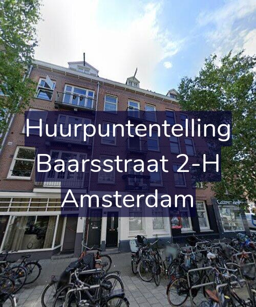 Foto gevel Huurpuntentelling voor Baarsstraat 2-H, Amsterdam