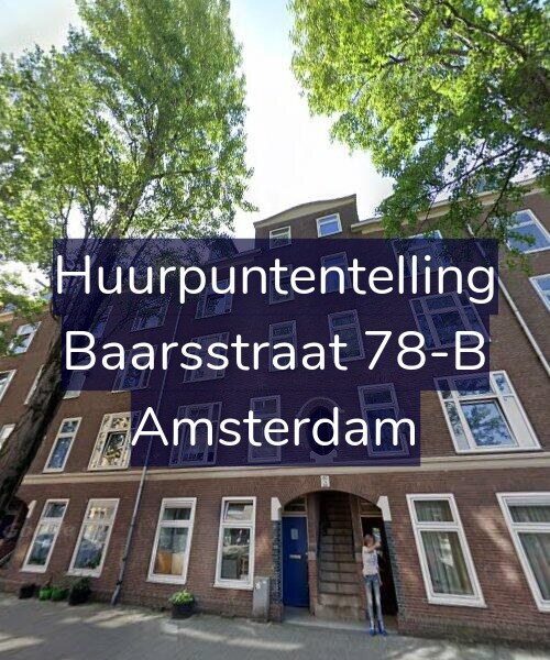 Foto gevel Huurpuntentelling voor Baarsstraat 78-B, Amsterdam