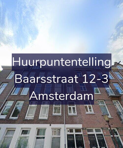 Foto gevel Huurpuntentelling voor Baarsstraat 12-3, Amsterdam