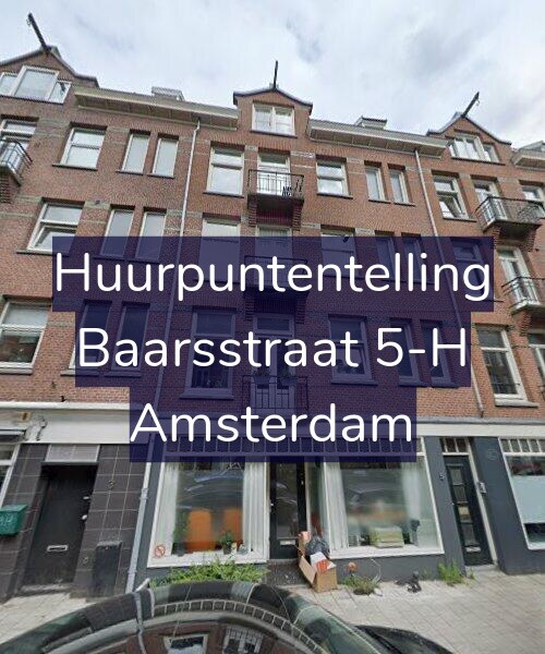 Foto gevel Huurpuntentelling voor Baarsstraat 5-H, Amsterdam
