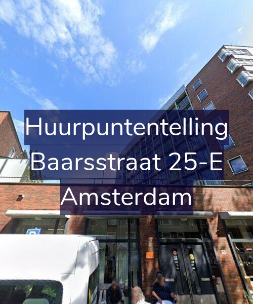 Foto gevel Huurpuntentelling voor Baarsstraat 25-E, Amsterdam
